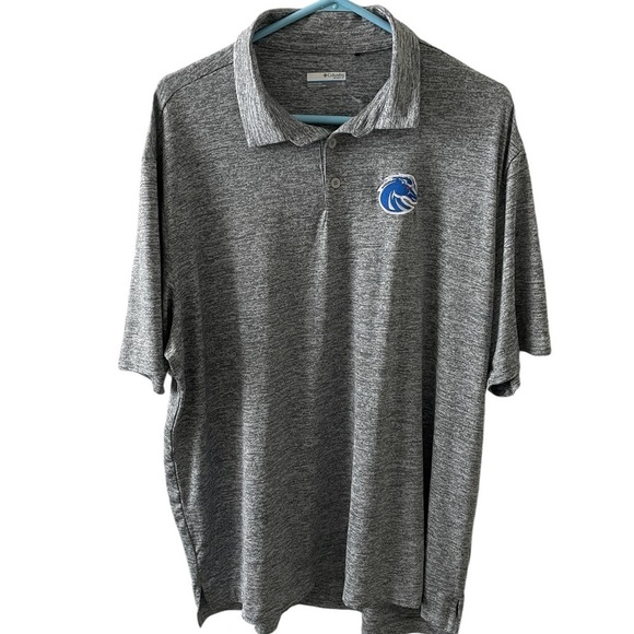 NWOT Columbia Boise State Broncos Playoff Stripe Performance Polo Size 2XL - Picture 1 of 7